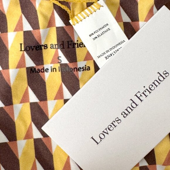 NWT LOVERS & FRIENDS HORIZON MULTI TRIGON BIKINI RESORT SURF SWIM BEACH GLAM SML - Picture 7 of 10